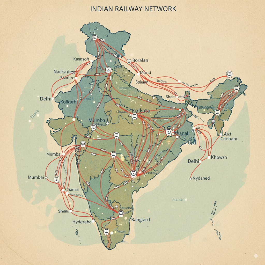 Indian Railways network Nationwide mutual transfer connectivity across Indian Railways Zones
